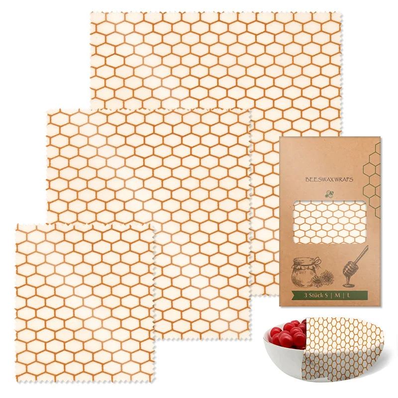 Beeswax Preservation Cloth Cling Paper for Food Packaging Cotton Cloth Can Be Recycled