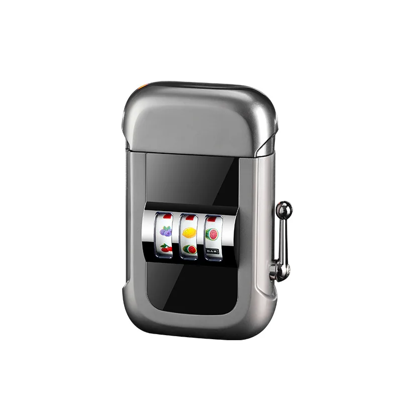 2025 Dual Arc Plasma Lighter Fruit Pattern USB-C Rechargeable Windproof Cigar Outdoor Creative Adult Gifts