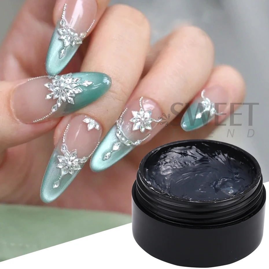 20ml Strong Solid Nail Rhinestone Glue No-Wipe Jewelry Adhesive Gel Diamond Crystal Gems Bling Soak Off Tips Glue Manicure Tools