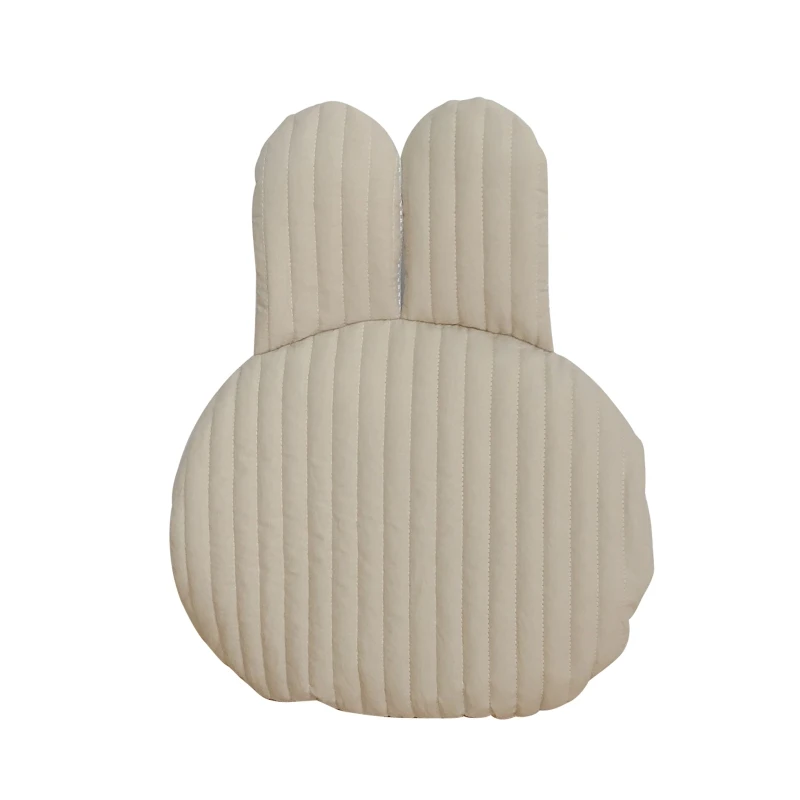 цена Cute Bear Rabbit Baby Pillow Pure Cotton Flat Pillow Breathable Newborn Head Support Cushion
