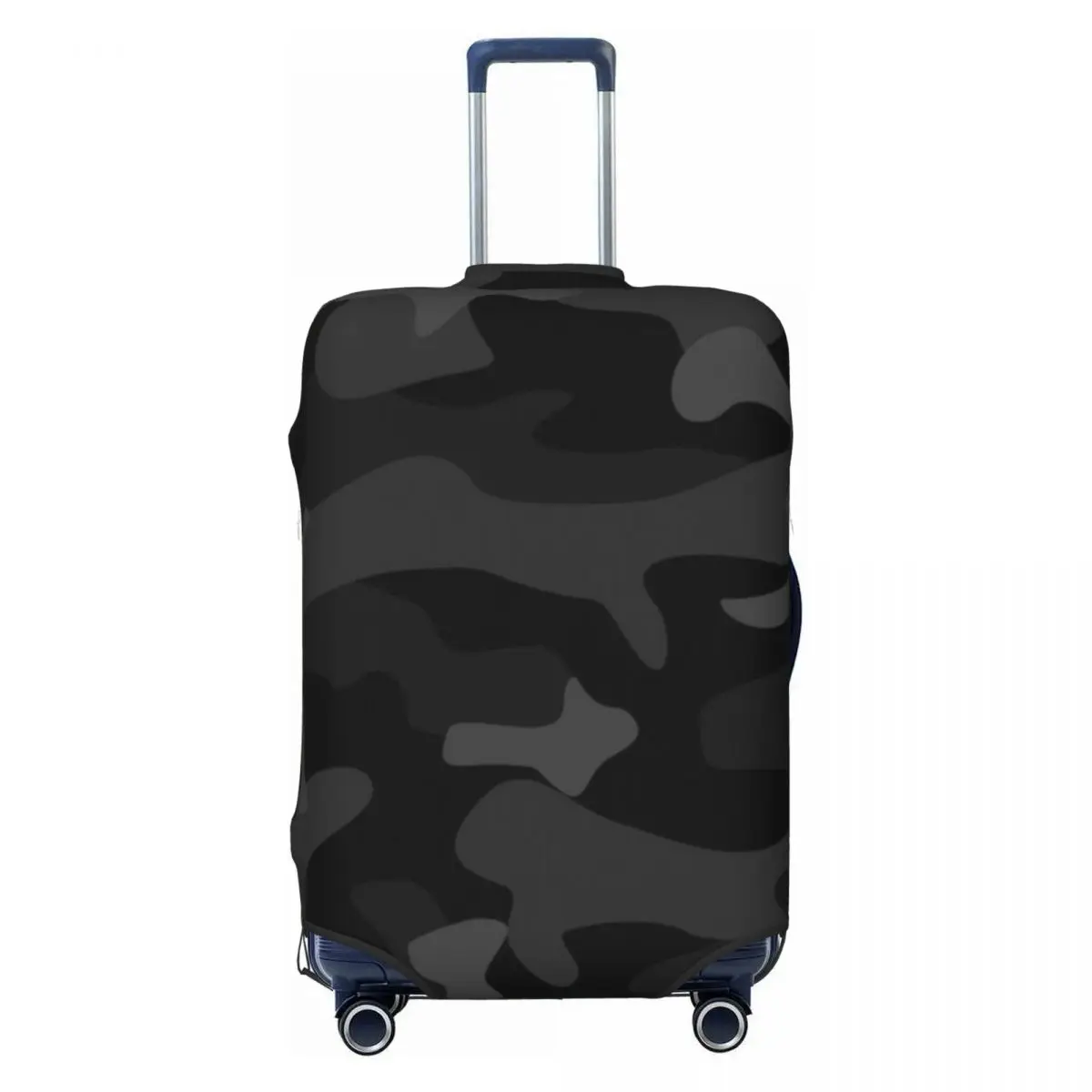 

Custom Black Camouflage Pattern Travel Luggage Cover Elastic Army Military Camo Suitcase Cover Protector Fit 18-32 Inch