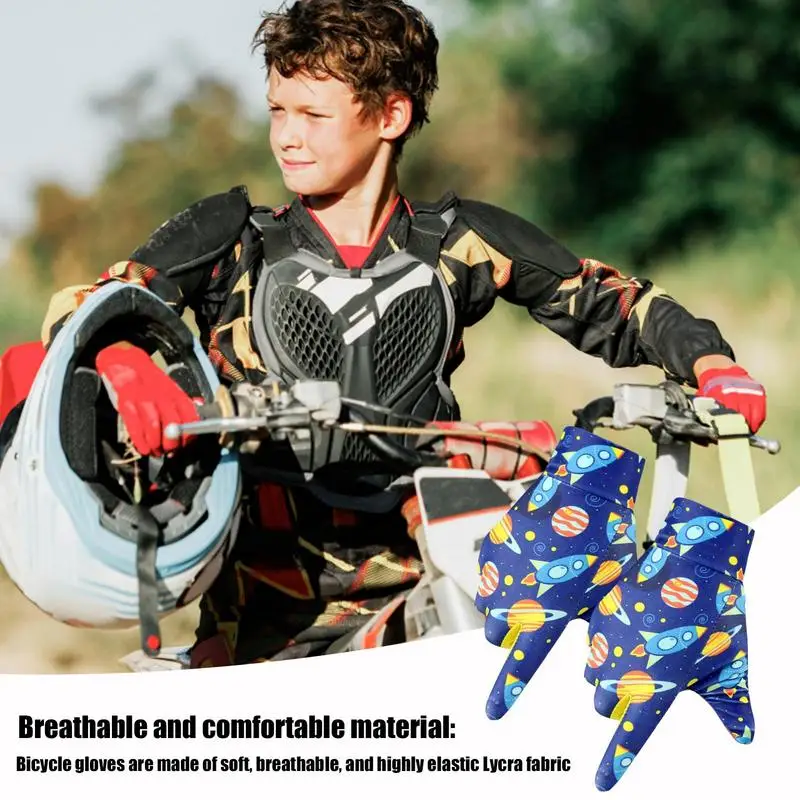 Kids Silk Gloves Non-slip Driving Gloves Kids Antiskid Gloves Sunproof For Outdoor Sports Running Cycling 5