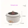 5L Big Capacity Multi functional Non-Stick Coating Double-flavor 2000W Electric Cooking hot Pot 6