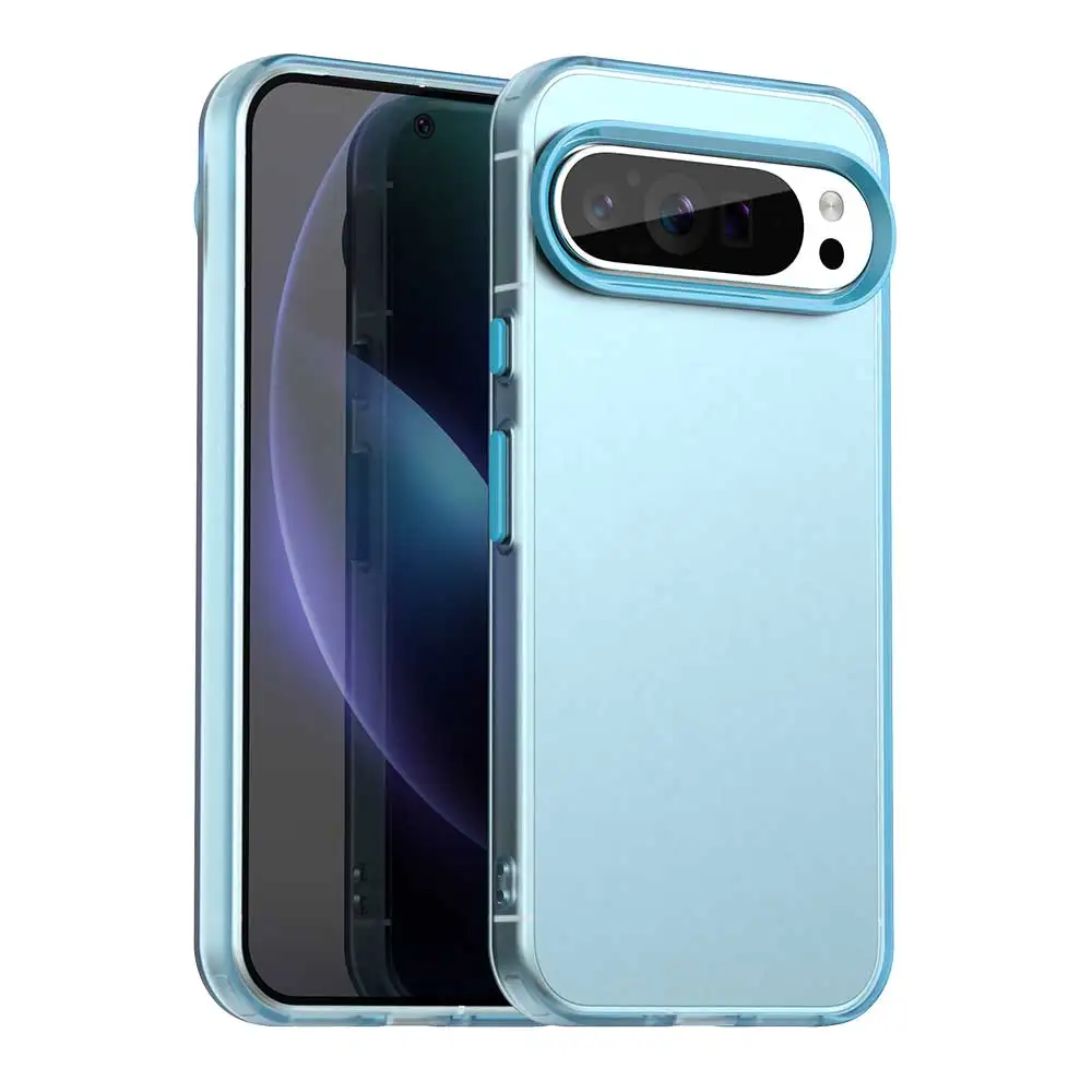 Translucent Candy Silicone Phone Case with Camera Lens Protection and Full Cover Bumper