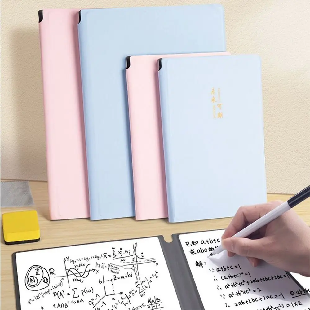 

Stylish Reusable Weekly Planner A4/A5 Erasable Memo Pad With Whiteboard Pen Erasing Cloth Whiteboard Notebook Writing Board