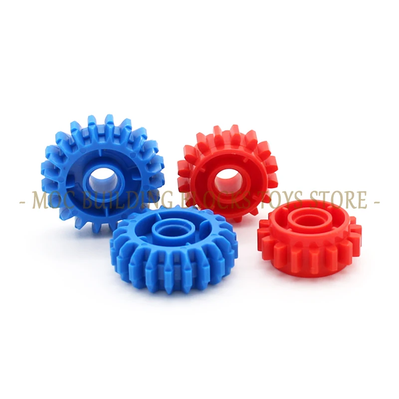 

Technology 35185 18946 Parts Gear 20 Tooth Double Bevel/16 Tooth with Clutch on Both Sides Building Block Brick Accessories Toys