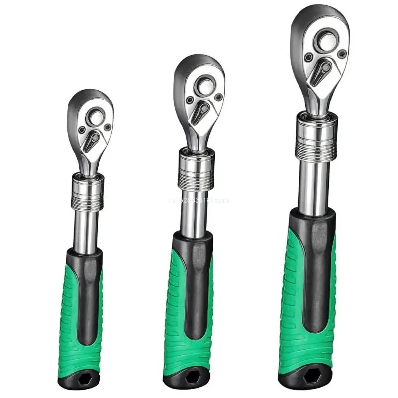 

1/4" 3/8" Torque Ratchets Wrenches For Sockets Quick Release Head Spanners Dropship