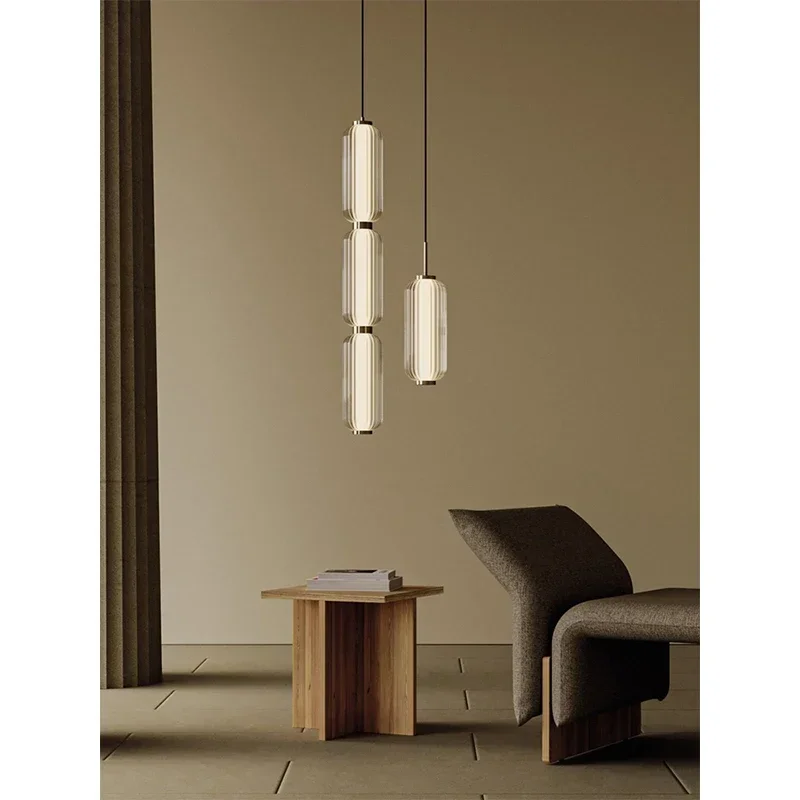 American Light Luxury Hotel Living Room Chandelier High-grade LED Nordic Restaurant Staircase Combination Small Pendant Lights