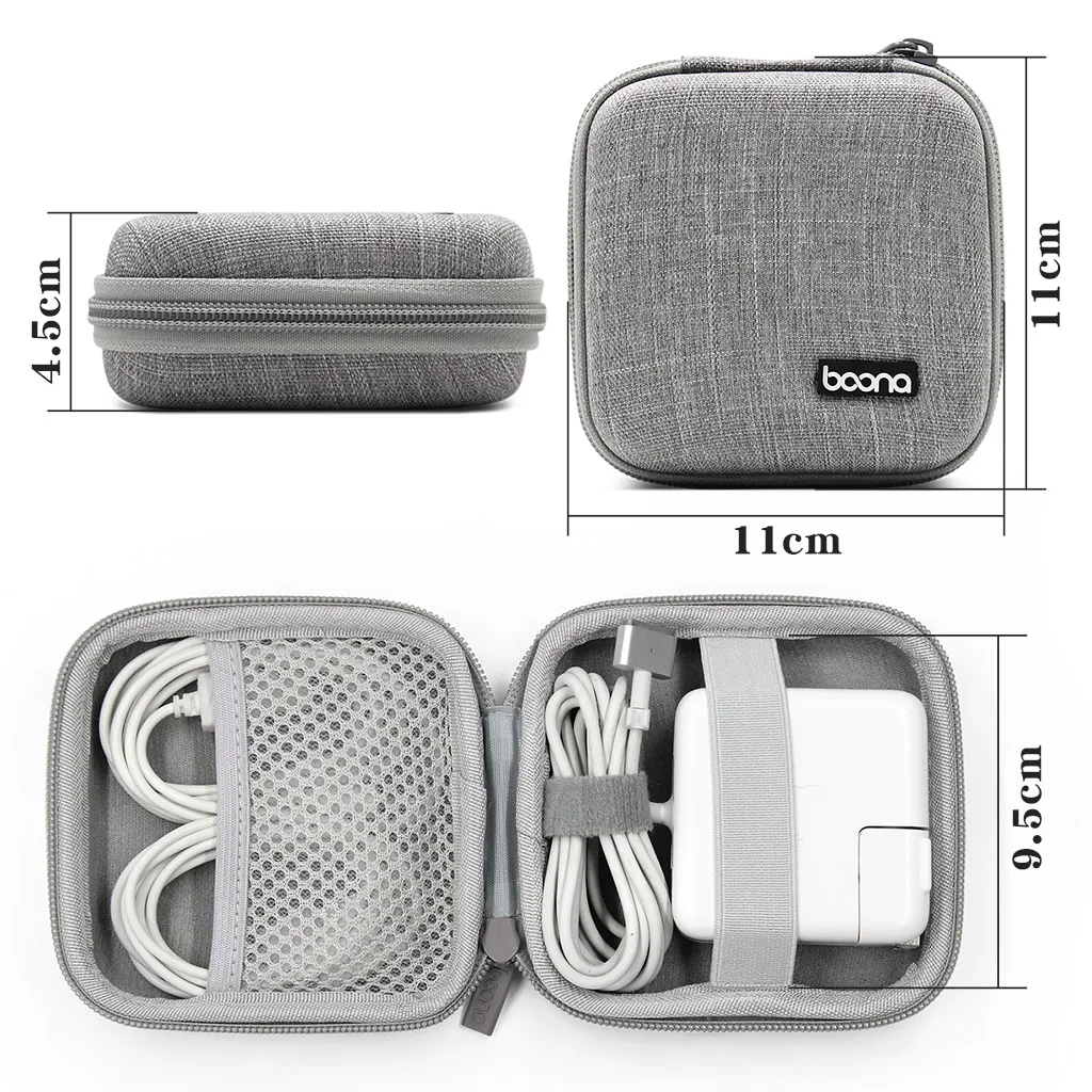BOONA Laptop Cord Organizer Travel Cord Carrying Case Power