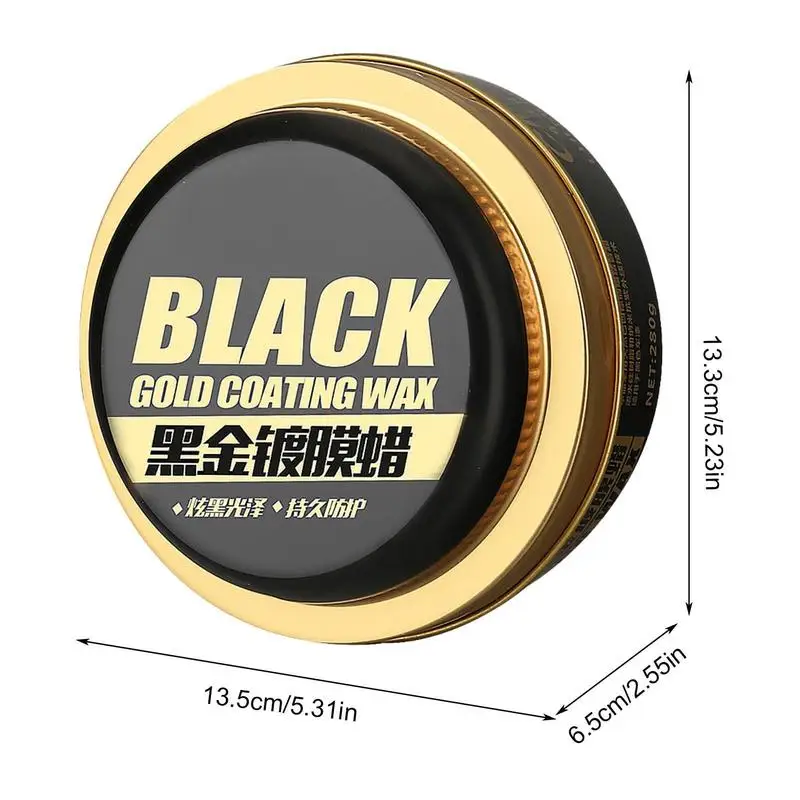 Car Wax Crystal Plating Set Paint Surface Coating Formula Waterproof Film Carnauba Car Wax Cleaner Black Gold Coating 280ml car wax