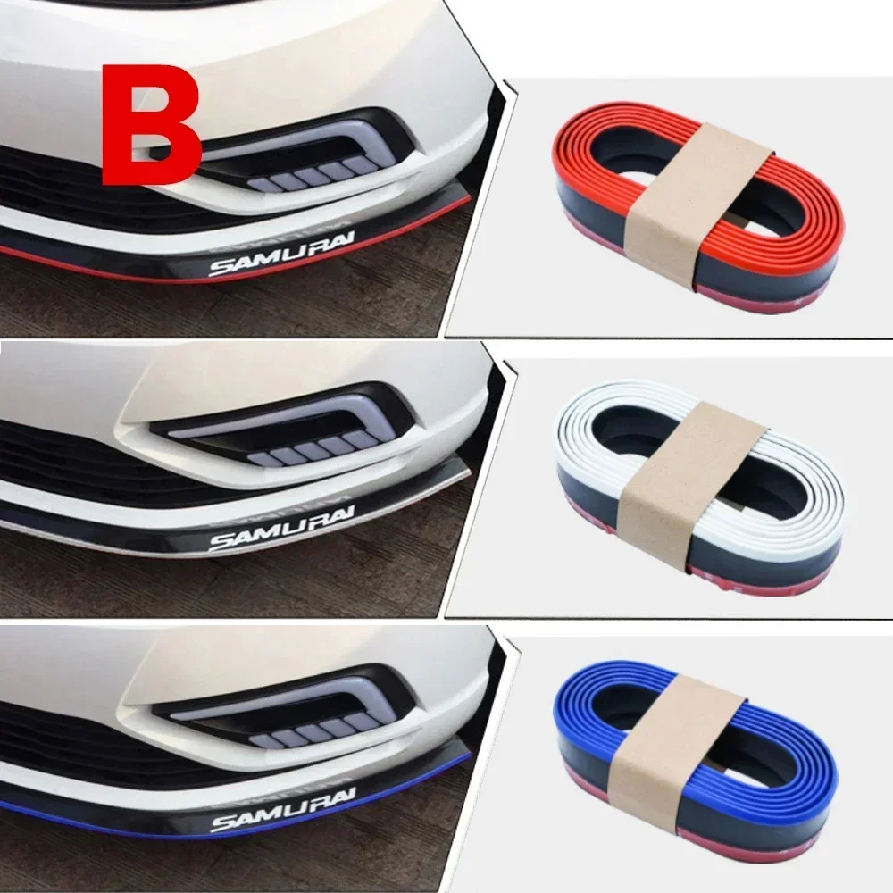Neue Auto Frontschürze Lippe Carbon Faser Gummi Schutz Stoßstange Lip Streifen Spoiler Seite Rock Gummi Anti Scratch Protector – Detail 7