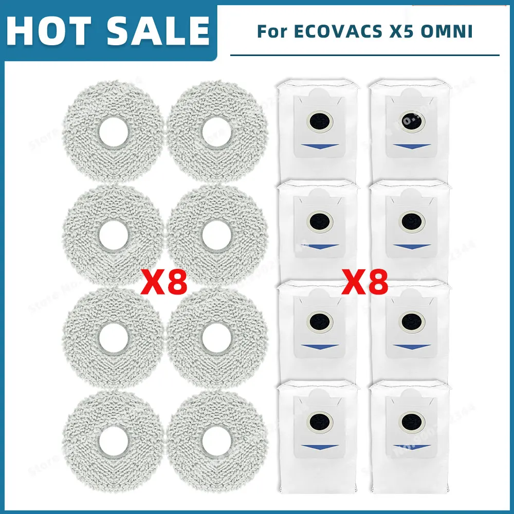Donkivvy Kit di accessori di ricambio per aspirapolvere Ecovacs per Deebot T20 Omni, 1 spazzola a