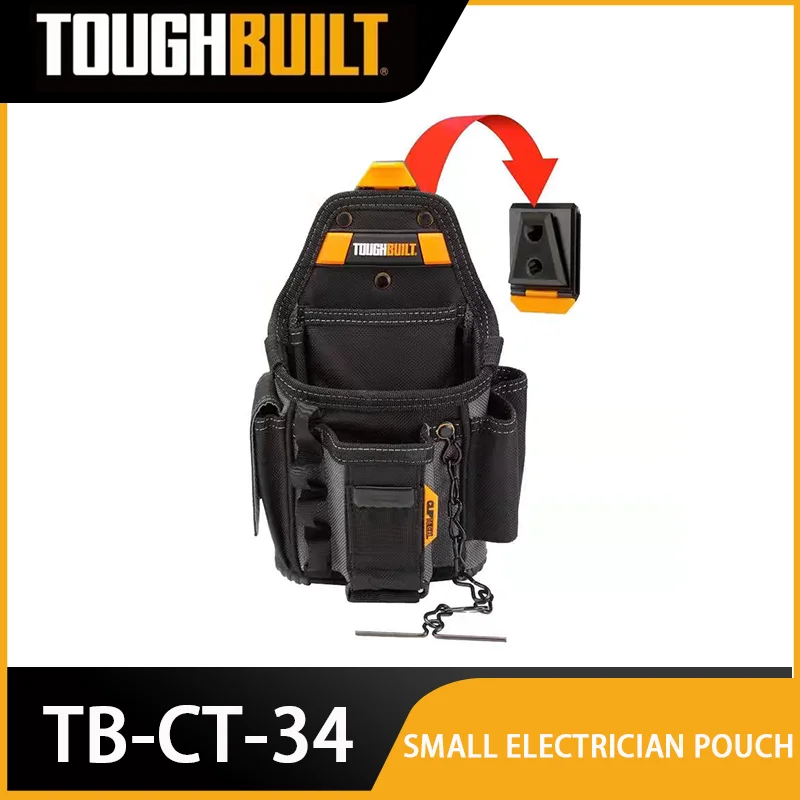 TOUGHBUILT TB-CT-34 Small Electrician Pouch Multi-functional Portable Sturdy and Durable Storage Toolkit
