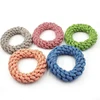 Diameter 17CM Big Dog Toy Bite Resistant Round Rope Pet Chew Toys for Medium Large Dogs Golden Retriever Weimaraner Accessories 3