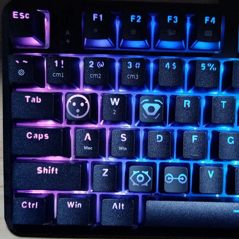 Valorant Keycaps para Teclado Gamer Translúcido Teclado Mecânico Skill Cap Perfil Original do Oem Chaves Abs Dye Sub Keycap Presente - Imagem 4