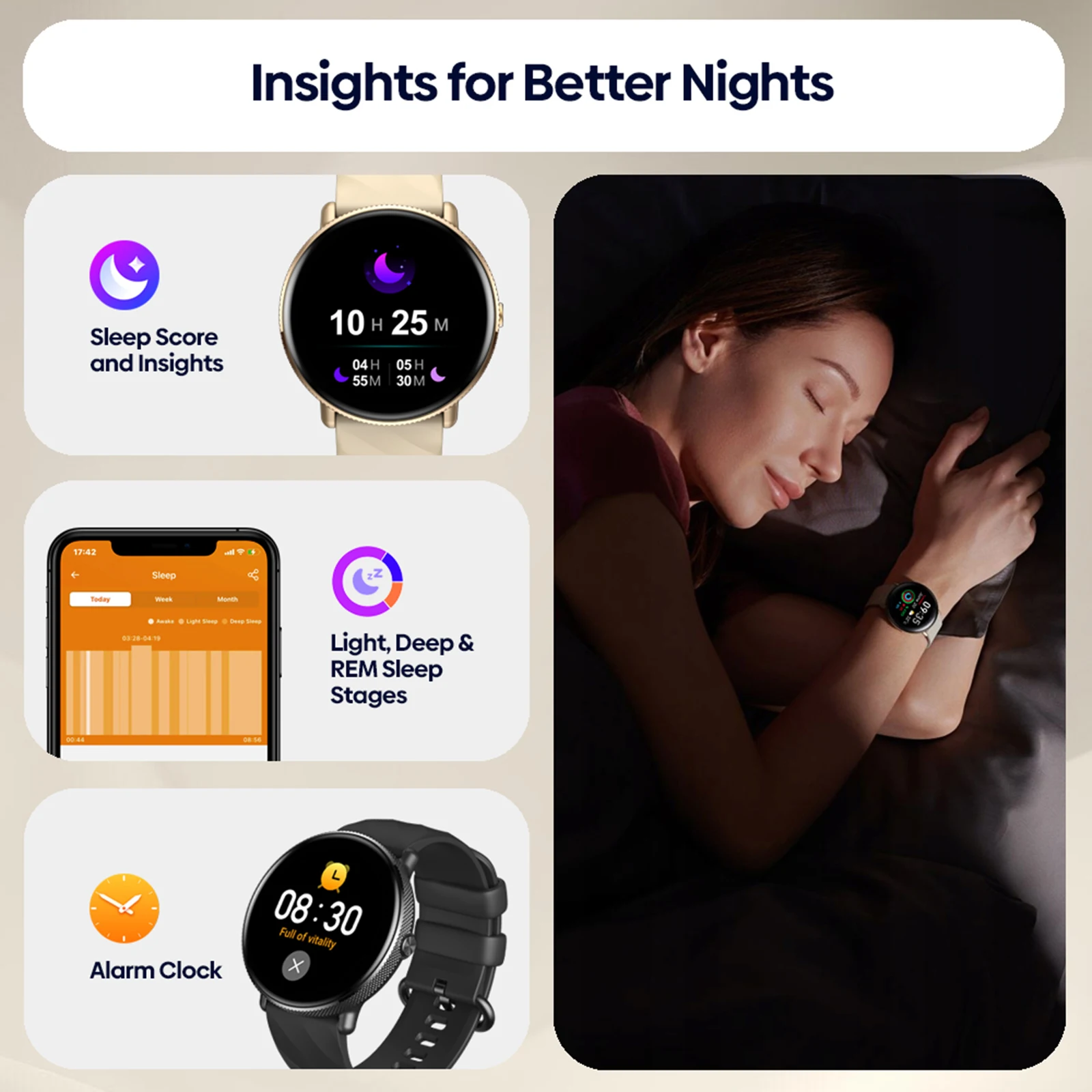 Galaxy Watch Pulgadas Correas Reloj Inteligente Amazon Zeblaze