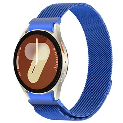Premium Metal Magnetic Bracelet Strap for Watch 5 Pro 45mm (Blue)