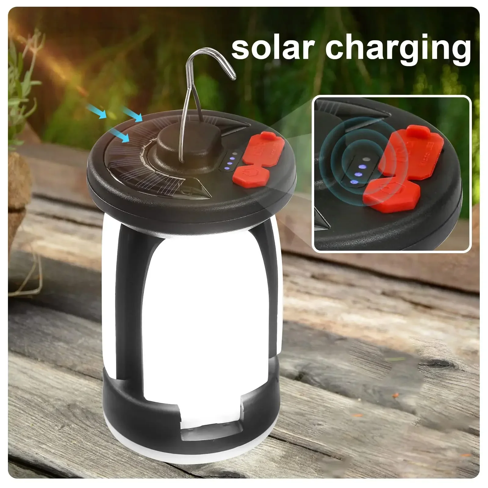 Description Picture 6 of itemPortable LED Camping Lantern Rechargeable Multifunctional Folding Hanging Tent Light Outdoor Emergency Mobile Power Supply