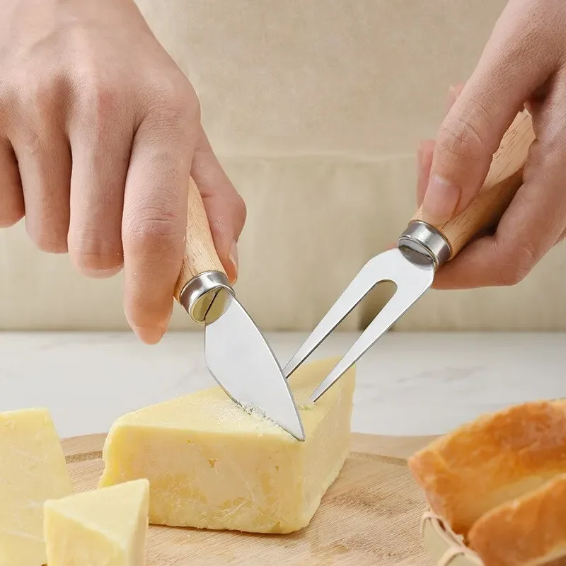 Six Piece Set of Cheese Knife Box Stainless Steel Cheese Knife Set of Six Piece