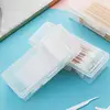Portable Small Storage Box Cotton Swab Holder Case Home Cotton Swab Box Makeup Organizer Dustproof Durable Bathroom Jar 6