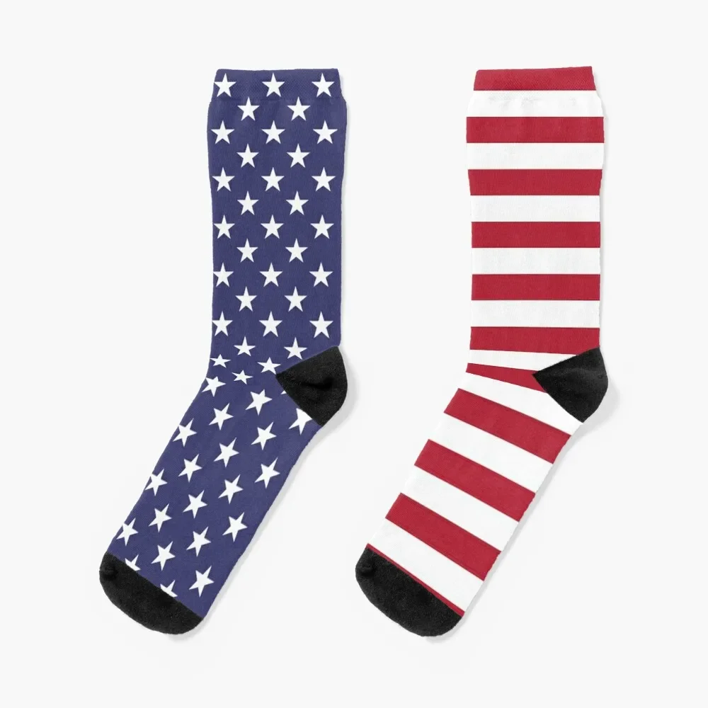 US Flag Socks Stockings compression Toe sports Boy Socks Women's kyncilor abo06 athletics knee compression sleeve keep warm knee support knee brace for pain relief fitness weightlifting hiking sports black red xl