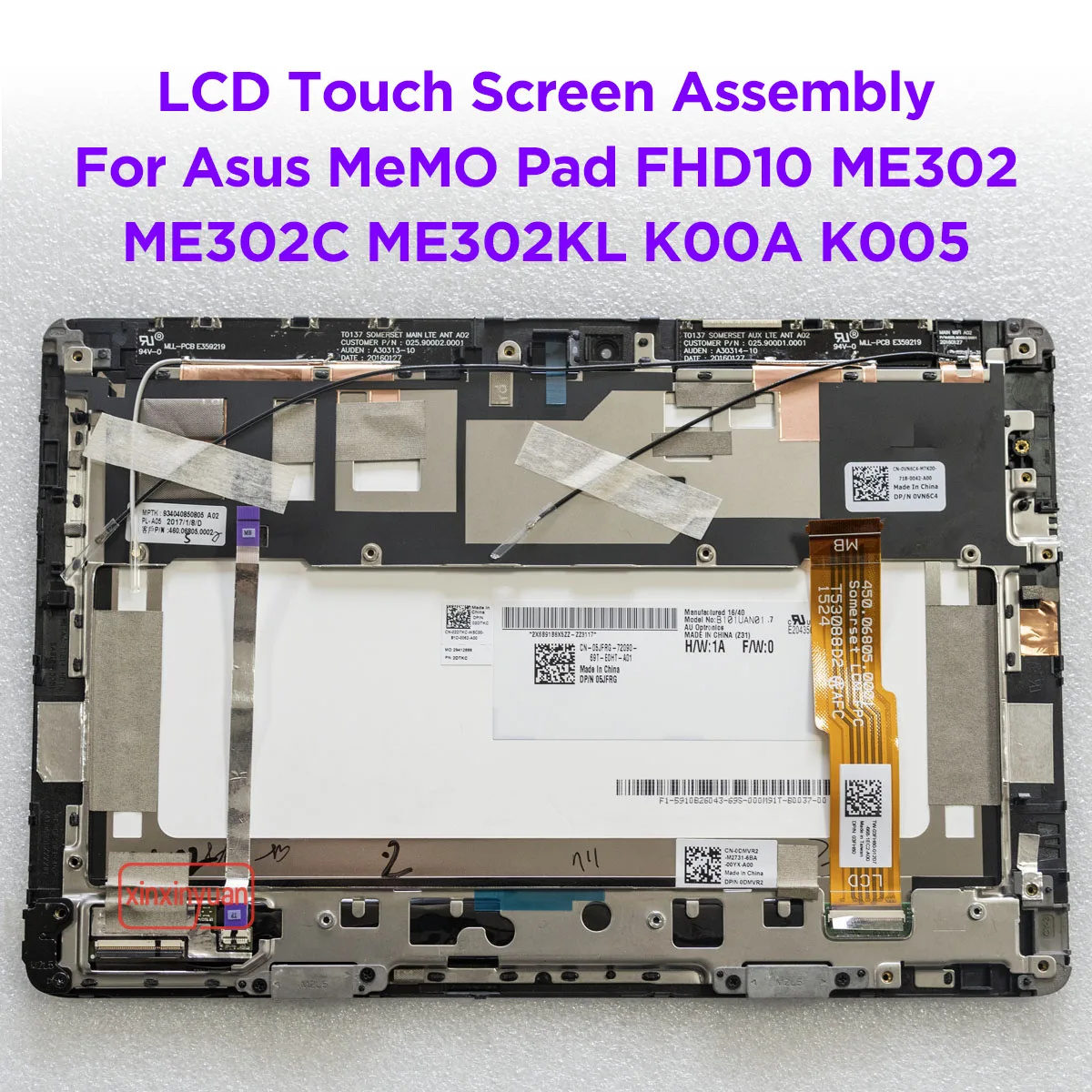 New 10.1 LCD Touch Screen Assembly For Asus MeMO Pad FHD10 ME302 ME302C