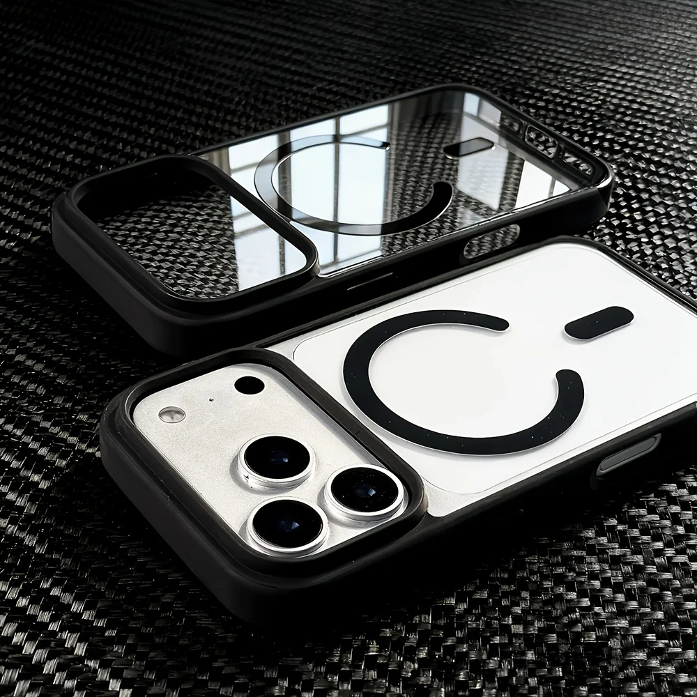 Sleek Transparent Acrylic MagSafe Magnetic Phone Case