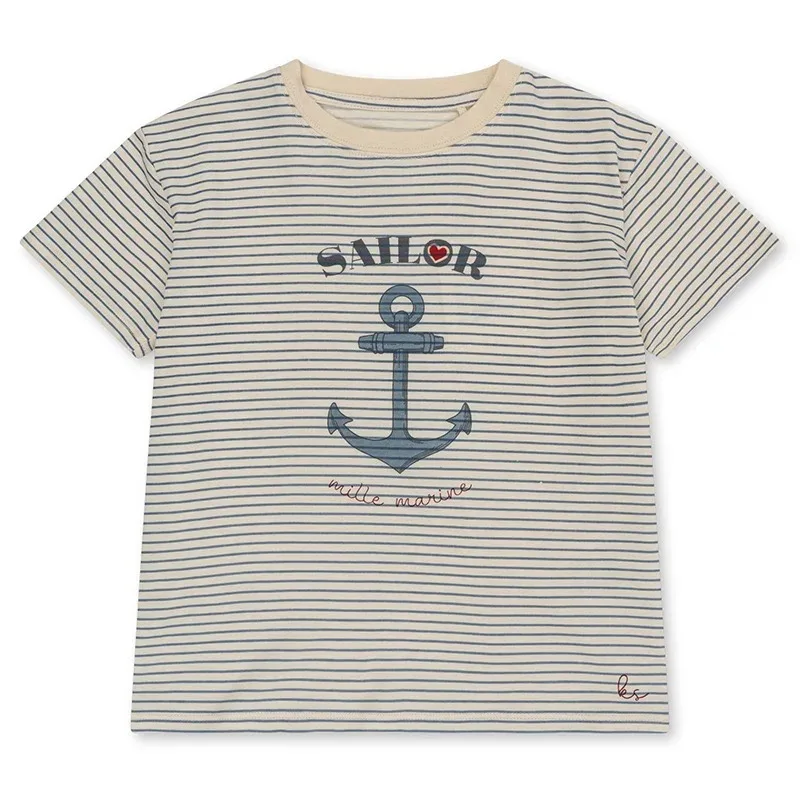 2025 Summer KS Baby Girls Cartoon Swan T Shirts Bodysuits Children's Clothing Boys Cotton Gorilla T-shirt Polos Kids Homewear 2