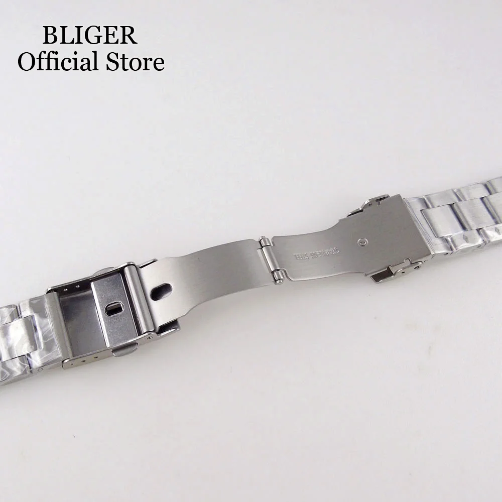 New 62MAS Fit NH35A PT5000 Diving Automatic Watch Case 300M Waterproof AR Sapphire Glass 120 Click Rotating Bezel Steel Strap