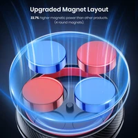 TOPK Magnetic Car Phone Mount - 6 N52 Strong Magnets Air Vent Holder,360°Rotation Universalfor iPhone17 & All Mobile Phones 6