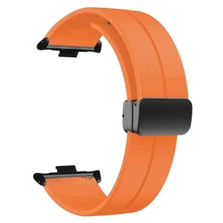 Silicone Magnetic Smartwatch Bracelet Replacement Strap for Xiaomi 8Pro (Orange)