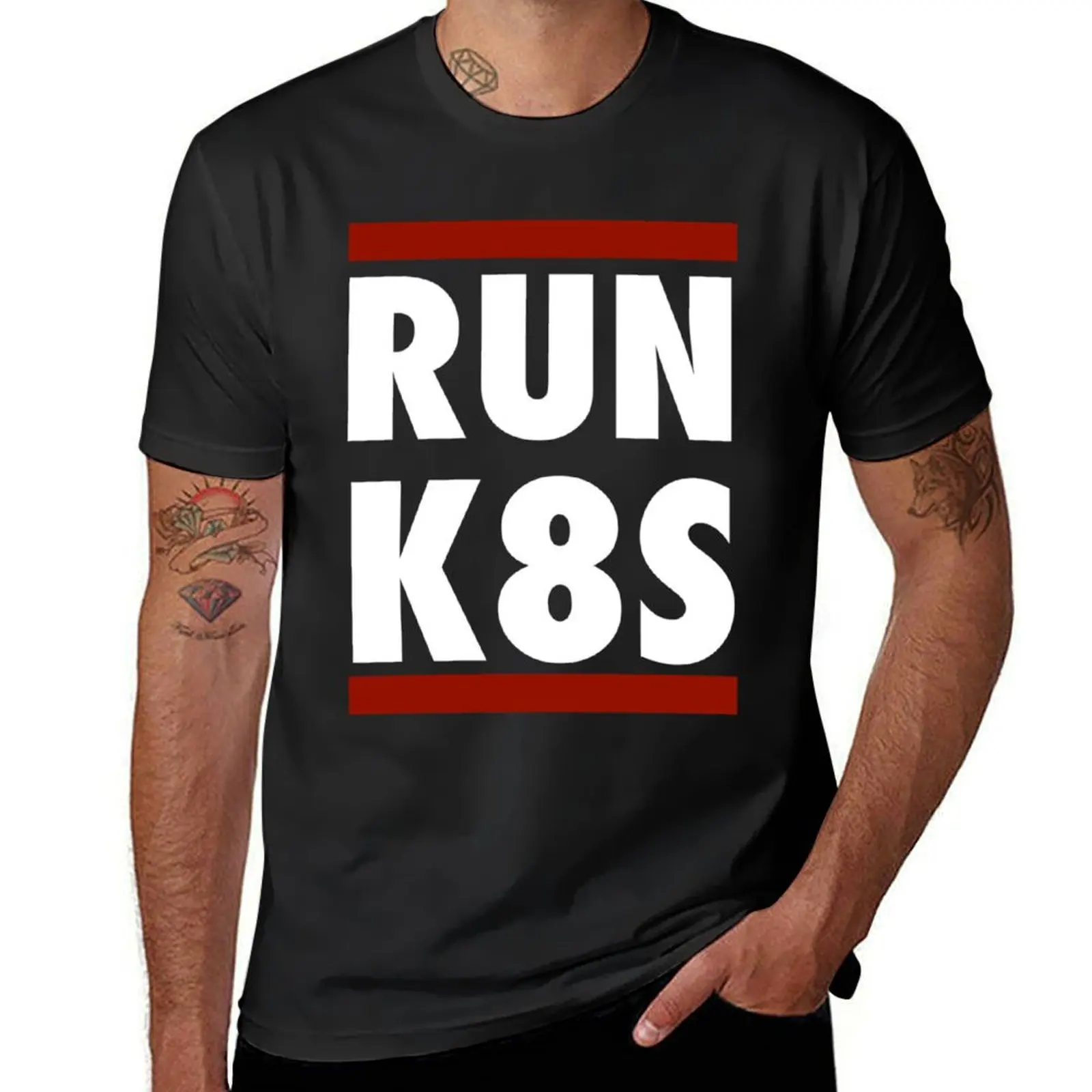 Футболка для мальчиков Run K8S, белая мужская одежда