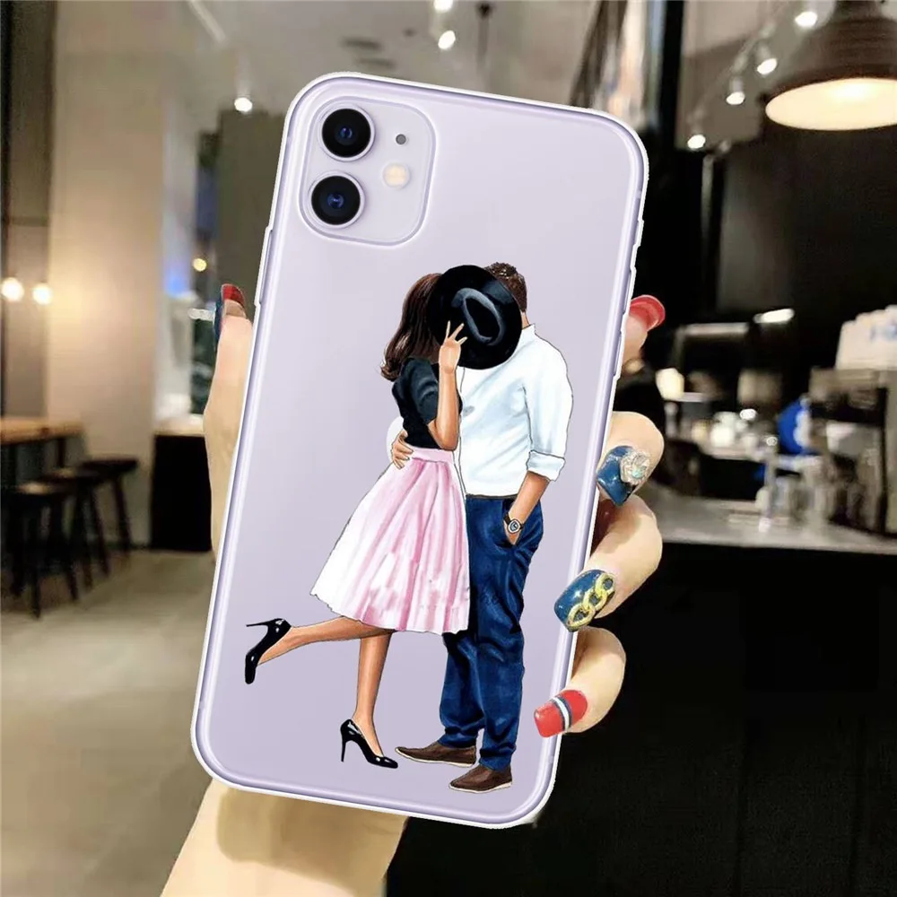 Fashion Couple Shockproof Silicone Soft Phone Case
