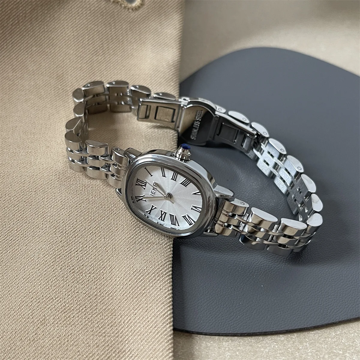 Stainless Steel Quartz Wrist Watch Green White Dial Wristwatches for Women's Ladies women Watches Valentine's Day Gifts Trend