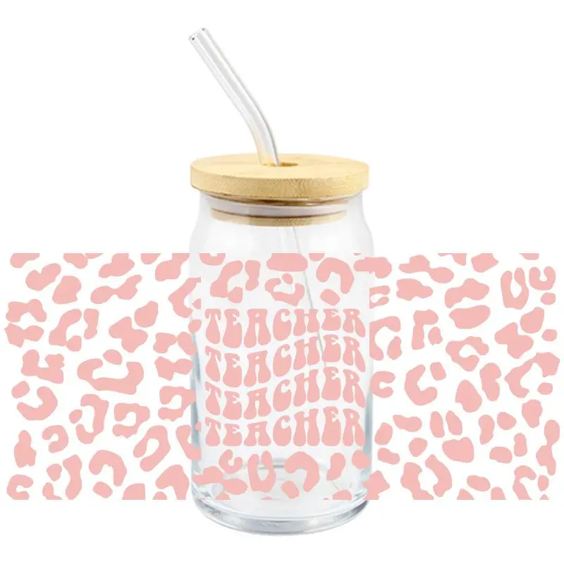 Teachers Day UV DTF Wrap Transfer Stickers For Bottles Cups Mugs Decal
