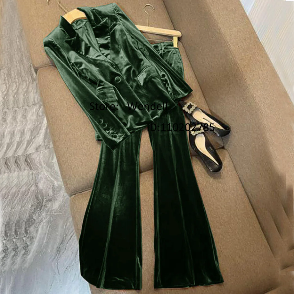 Pants Sets of Women 2 Pieces Elegant Woman Clothing Jeans Women's Pantsuit Suit for Autumn Two Piece Set Pant Luxury Suits 2023