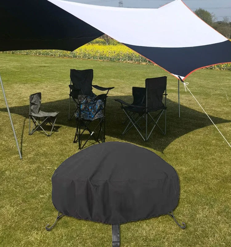 BBQ Cover 410D Outdoor Dust Waterproof For Round Grill