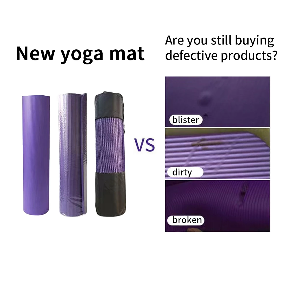 Yoga Mat Sided Non Slip Eco Friendly Fitness Exercise Mat Strap YogaMats Women Men Yoga Pilates Exercise yoga mat