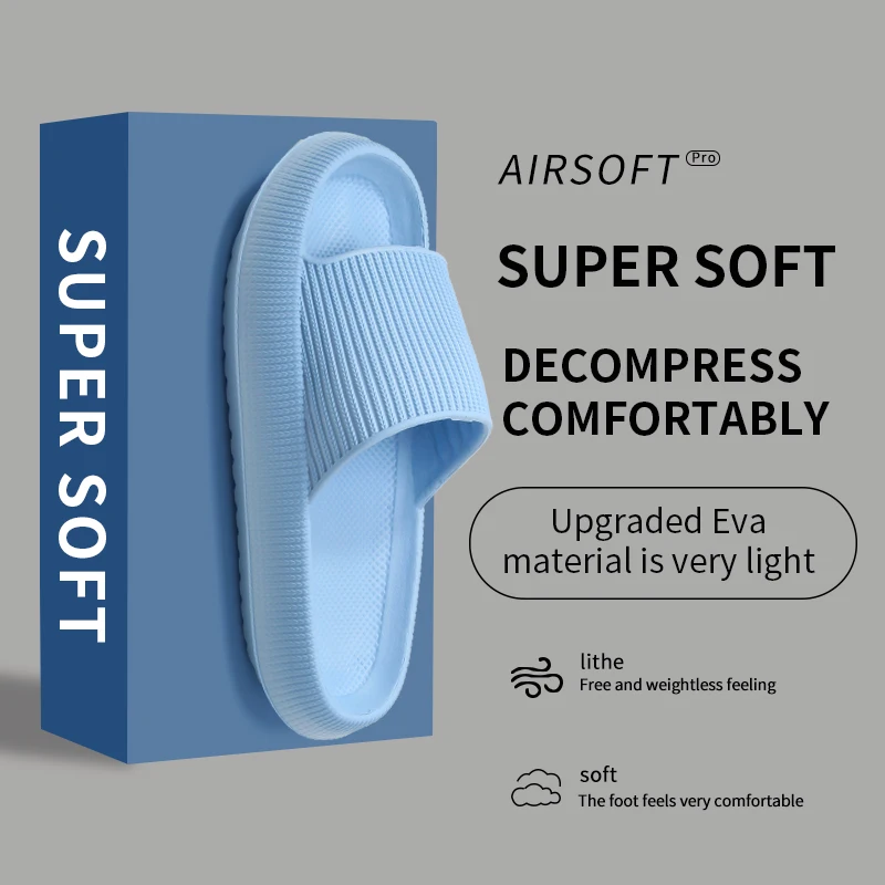 Non Slip Slippers Men Thick-soled Summer Bathroom Shower Eva Sandals