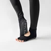 Women Backless Five Toe Yoga Socks Non-Slip Cotton Ladies Dance Ballet Socks Open Half Breathable Fitness Sport Sock for Pilates 2