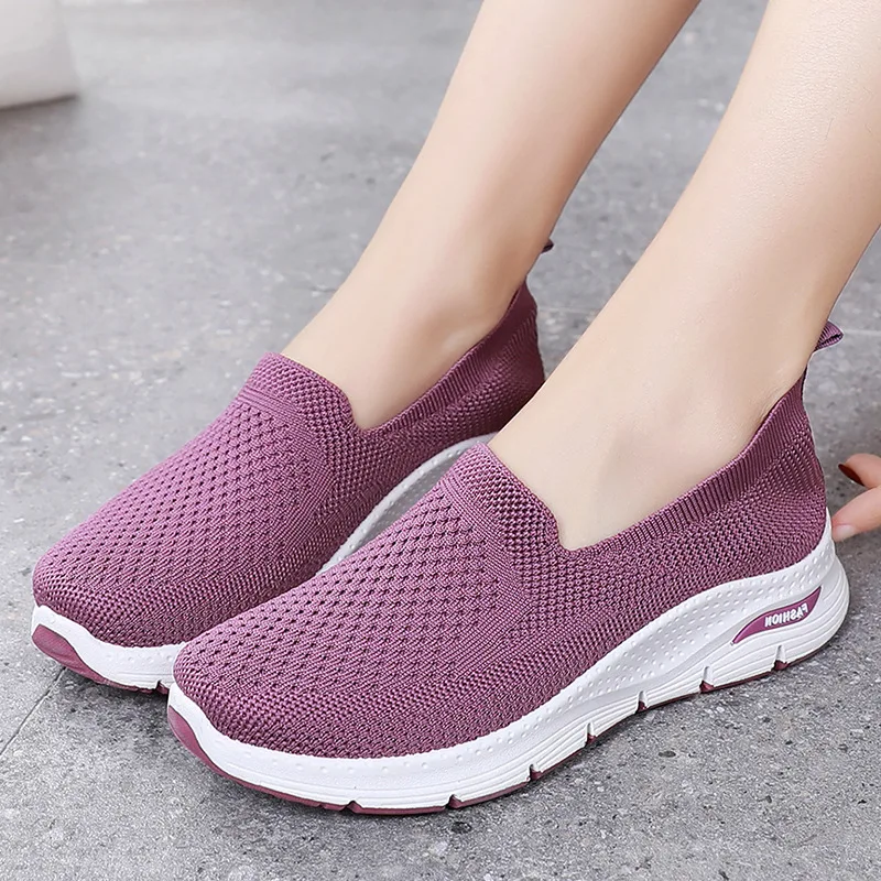 Women Shoes 2021 New Lazy Shoes Breathable Sneakers Women Light Comfort Tennis Shoes Women Fashion Casual Shoes Women Trainers
