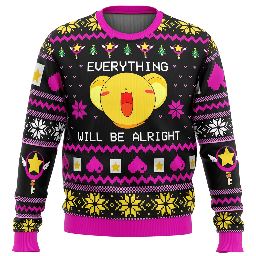 thumbnail image 1 of Bojji y Kage - Sudadera unisex con estampado 3D de carnaval navideño, suéter navideño feo, regalo de Papá Noel, vestido de otoño, 1 of 4