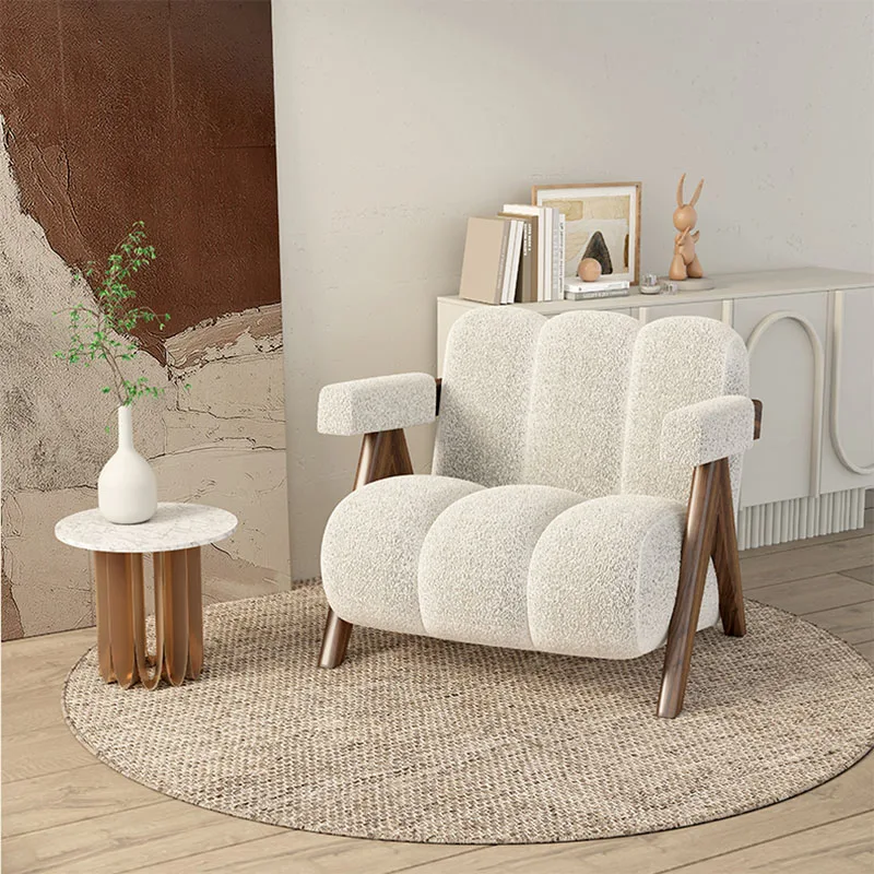 

Makeup Office Living Room Chairs Nordic Lounge Velvet Dining Modern Lazy Living Room Chairs Wooden Cadeira Home Furniture WK