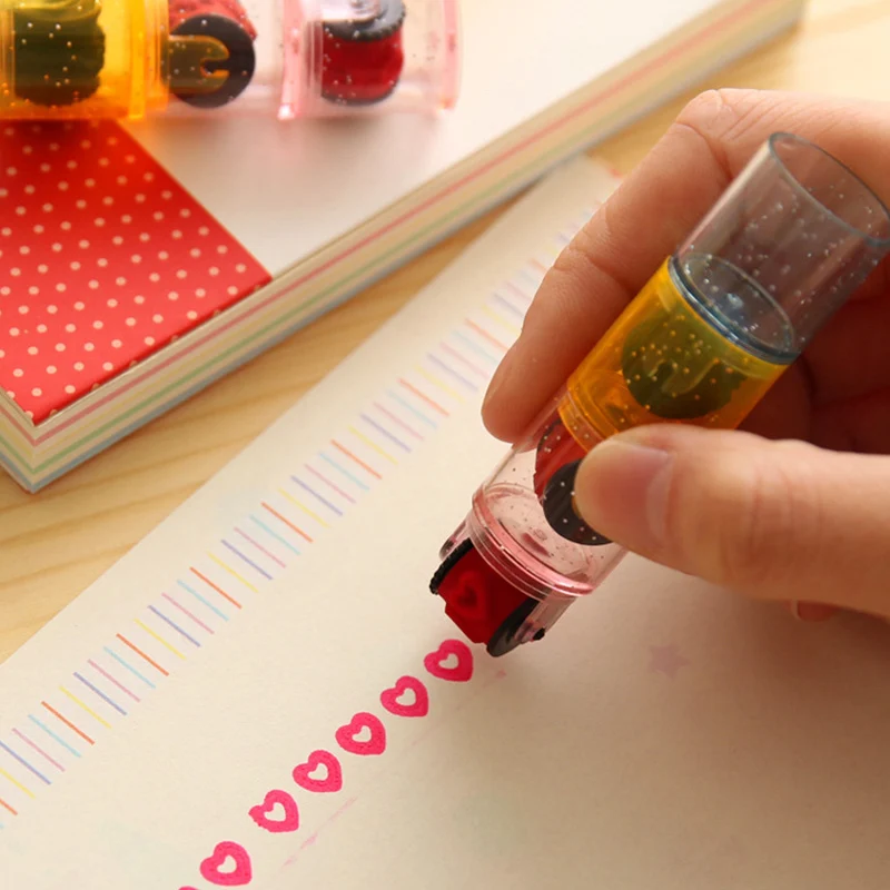 2 Set DIY Drawing Tools Toddler Stamps Roller Seal Kids Graffiti Stamper  Suit Funny Ink - AliExpress