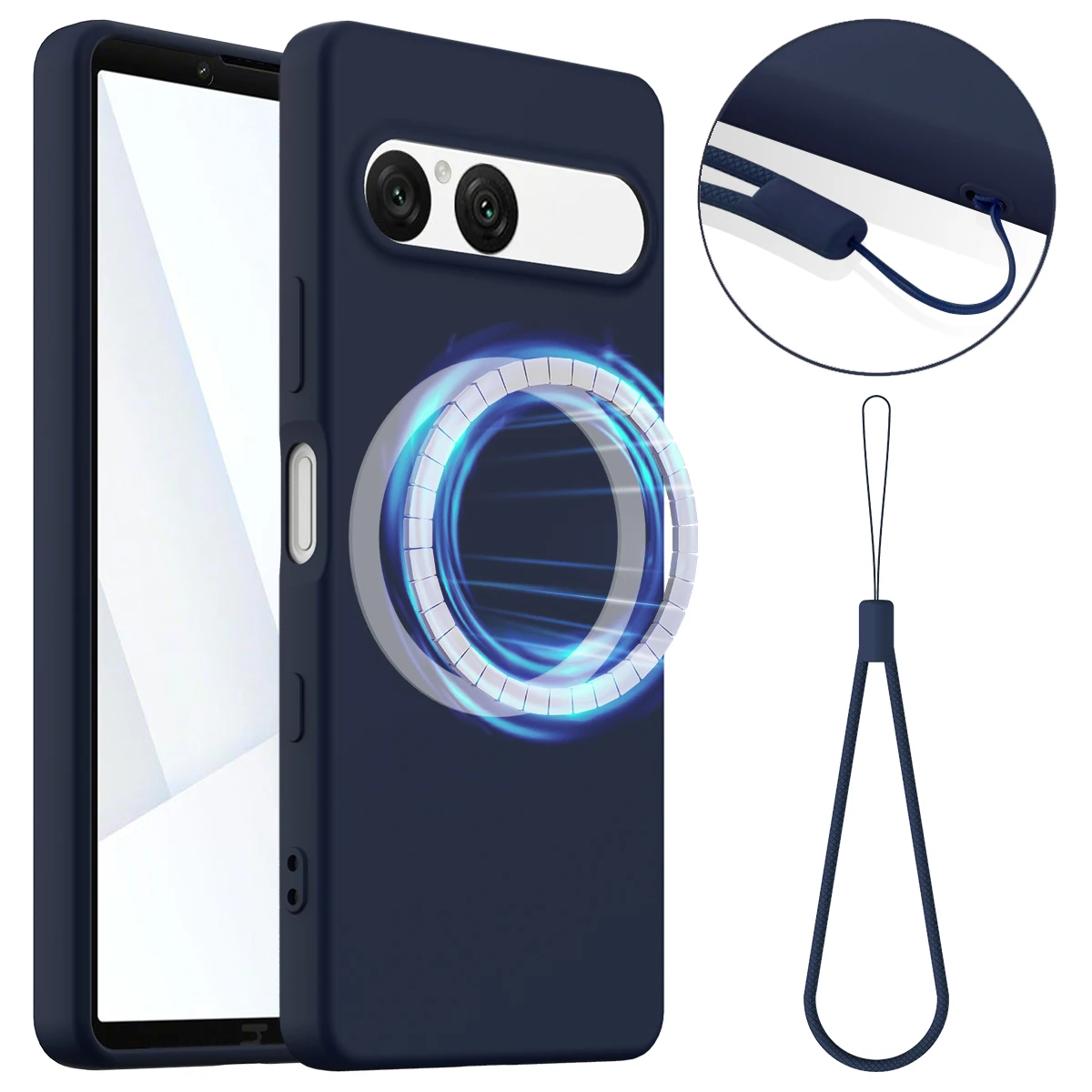 Official Liquid Silicone Magnetic Cover Case