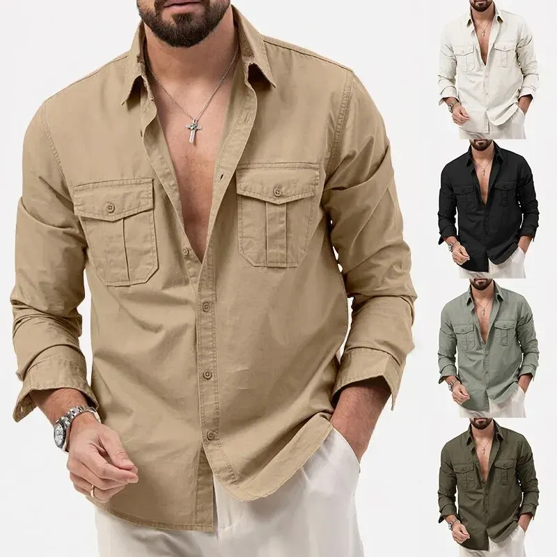 DESIGN - Chemise Décontractée En Suédine Avec Col Western Style Annees70 Fauve