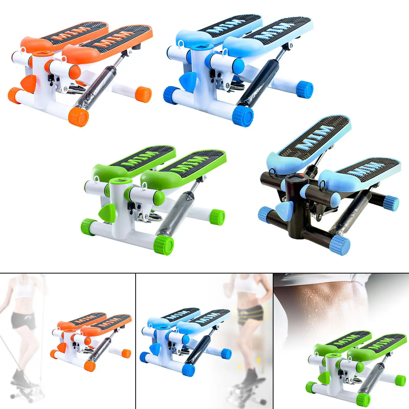 Fitness Exercise Stepping Machine Stair Steppers Exercise Compact Digital leg fitness stepper
