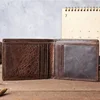 Wholesale 100% Genuine Leather Men Wallets Premium Product Real Cowhide Wallets for Man Short Black Walet Portefeuille Homme 2