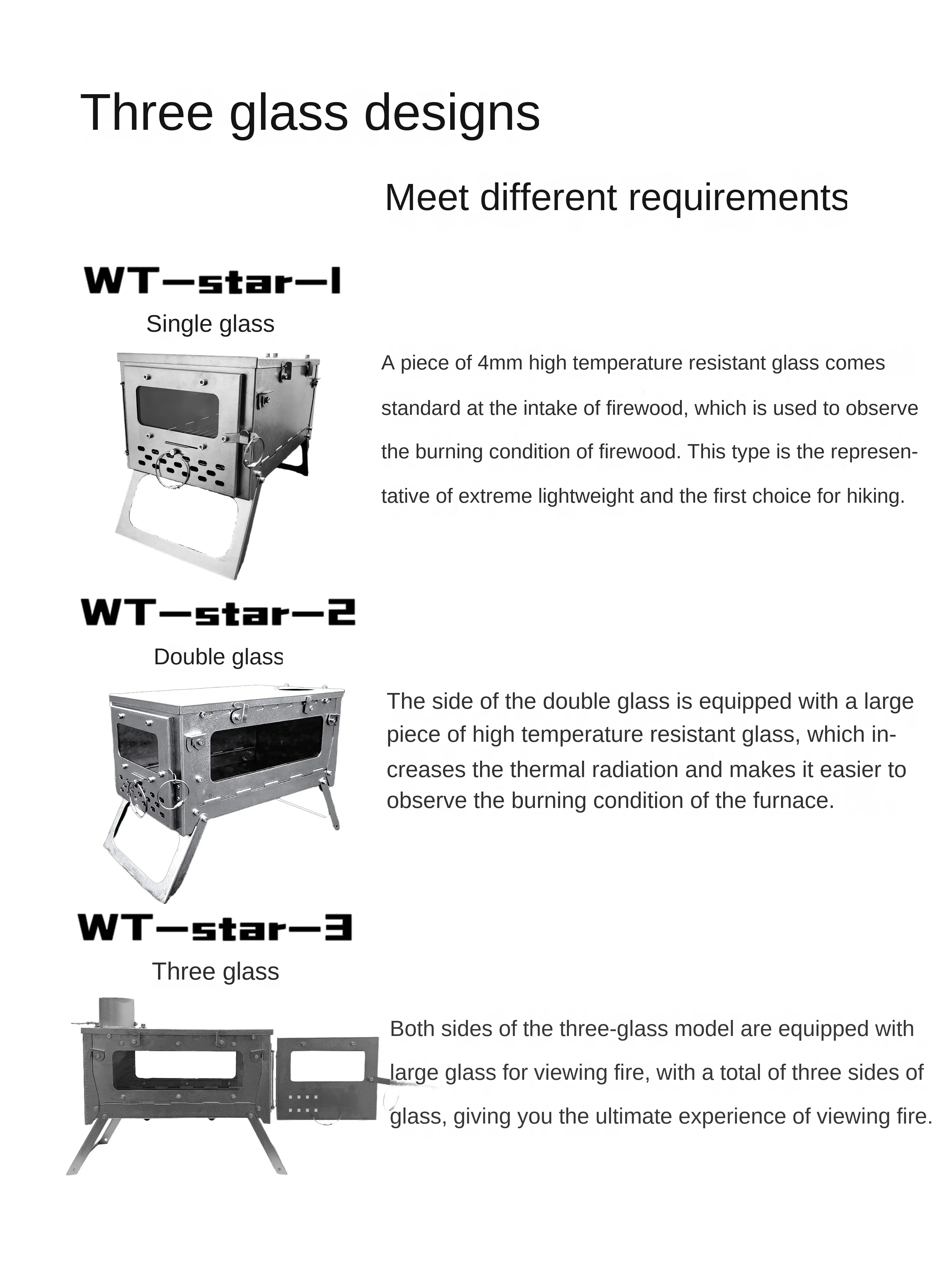 Wt star-tiチタン合金折りたたみ薪ストーブ,ストーブ,暖房,ハイキング Wt star-tiチタン合金折りたたみ薪ストーブ,ストーブ,暖房,ハイキング
