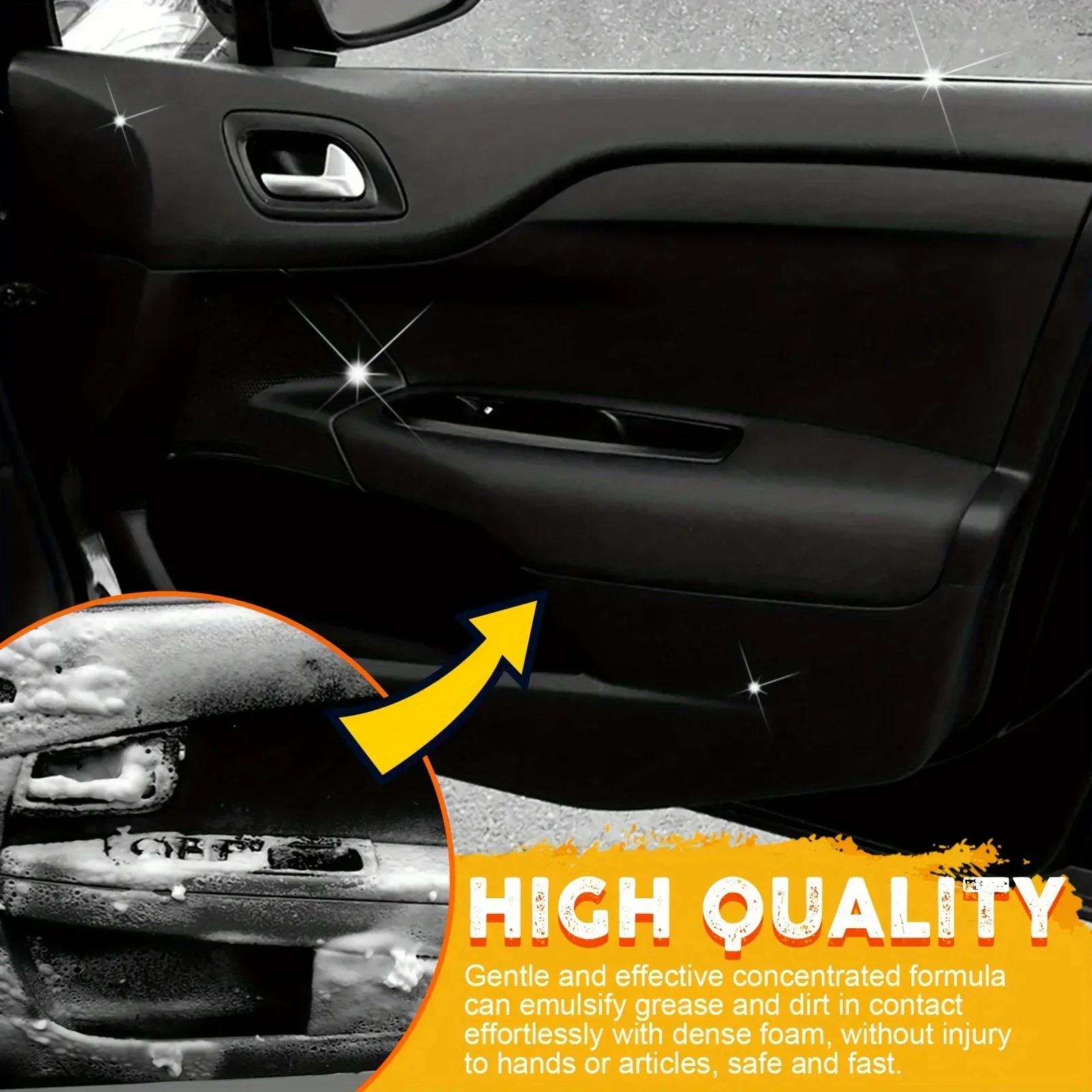 Advanced Multifunctional Interior Foam Cleaner for Leather and Upholstery Cleaning